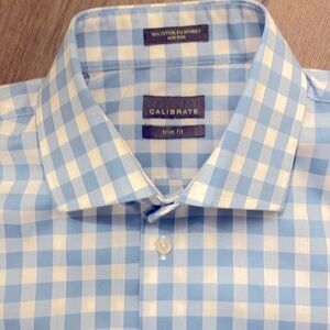 Calibrate non iron trim fit shirt